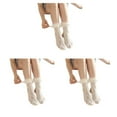 thumbnail image 4 of VONKY Comfortable Compression Socks For Women With Ruffle Cuff And Moisture-wicking Technology Soft And Comfortable Mesh Socks beige 3Set, 4 of 6