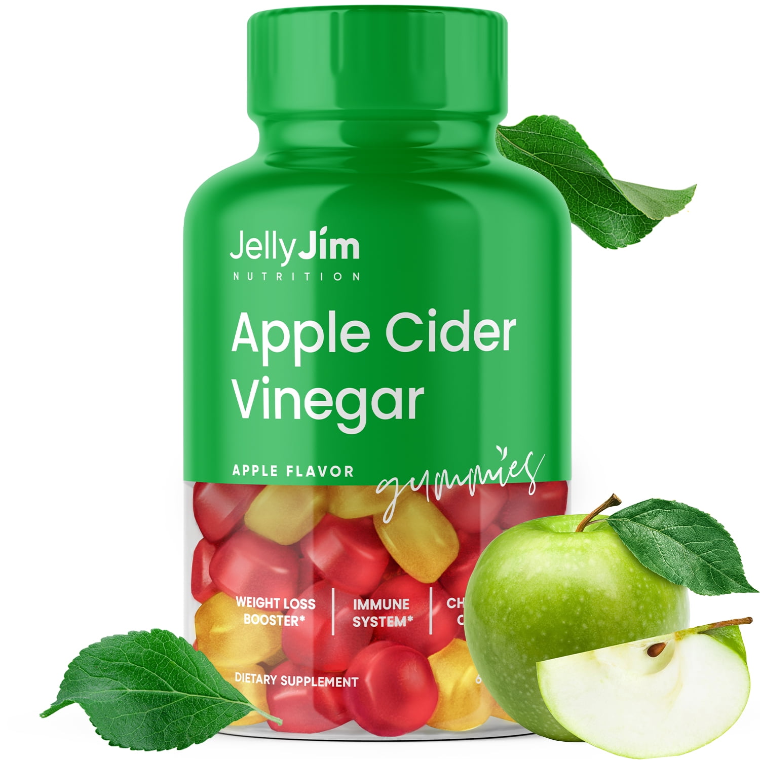 Jelly Jim Nutrition Apple Cider Vinegar Gummies with The Mother