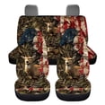 thumbnail image 7 of Pzuqiu Deer Flag Car Seat Covers Set Lightweight Breathable Car Seat Covers Front Seats Back Seats Easy to Install Universal Anti-Slip Driver Seat Cover with Backrest Fit for Car Truck, 7 of 7