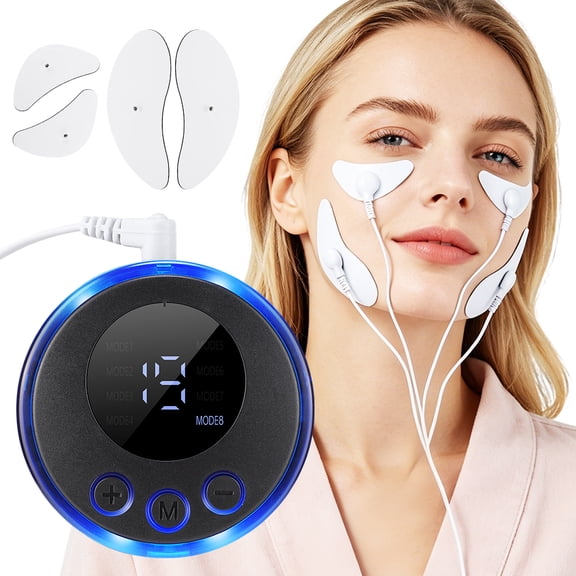 Face Lifting Massager with 8 Modes&19 Intensity Levels, Rechargeable Facial Beauty Device for Jawline and Cheeks, V-Line Facial Contour Tool for Women