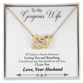thumbnail image 3 of To My Wife Loving You and Breathing Inseparable Necklace, 3 of 7