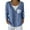 Navy, variant on Womens Plus Size Cardigan Sweaters Fall Open Front Button Long Sleeve Knit Sweater Causal Deep V Neck Loose Cute Animal Printed Knitted Outwear Tops Pink1 XXXL