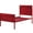 Red, variant on Stylish Red Twin Platform Bed With Metal Construction And Bedroom Grace Slat Contemporary Design For Use