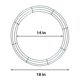 thumbnail image 5 of Paquete de 8 aros para corona de metal UltraOutlet 45 cm para manualidades DIY, 5 of 6