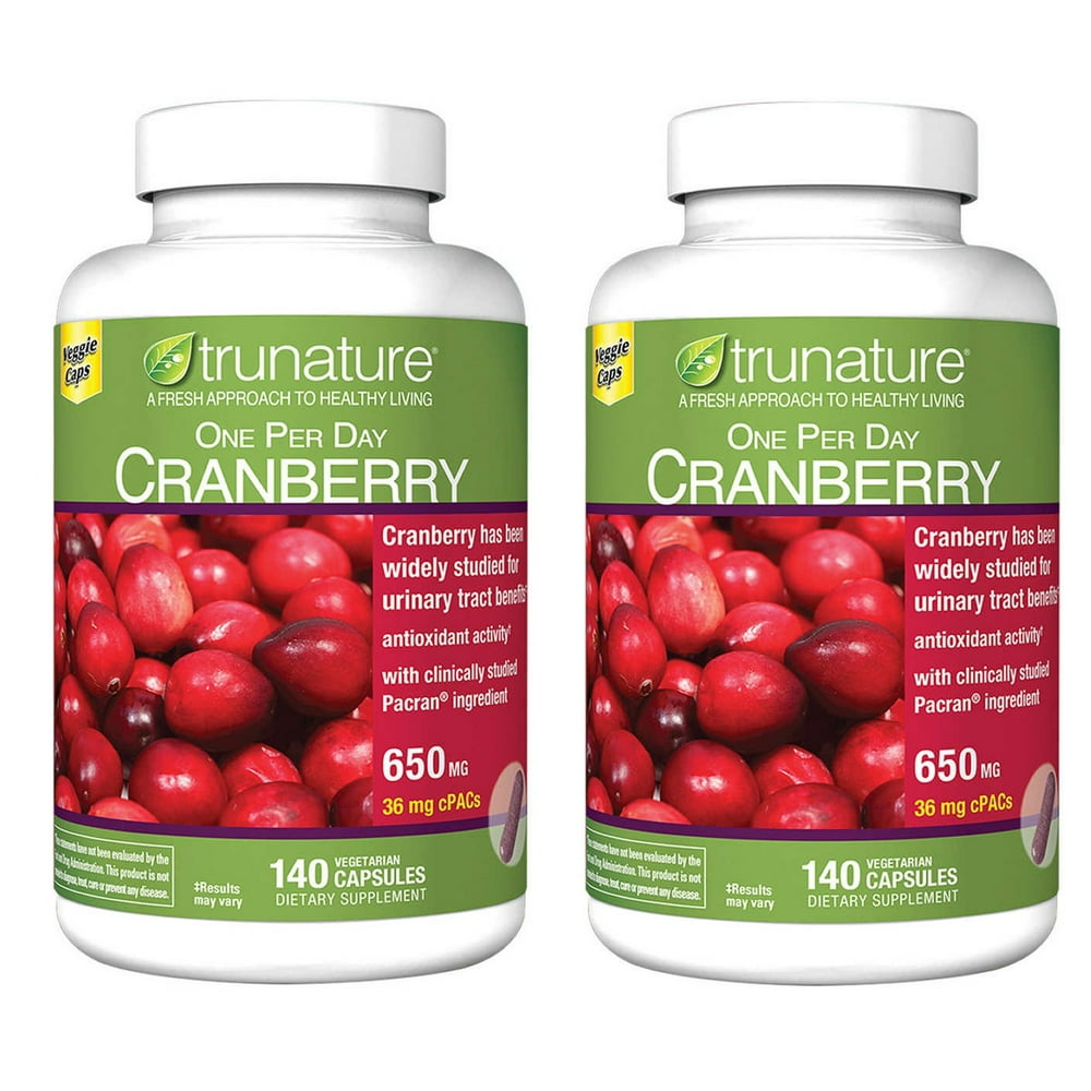 Trunature Cranberry 650 mg One per day A Fresh Approach to Healthy