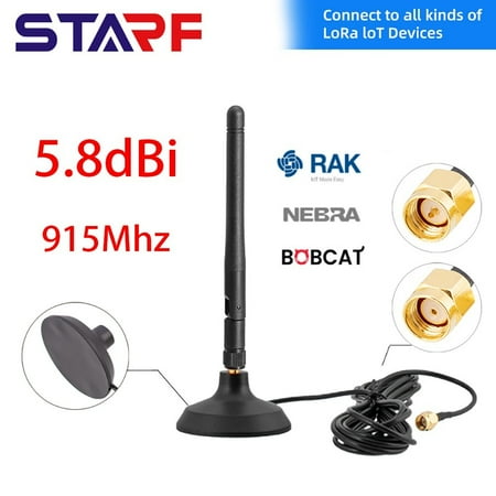 

RANMEI Helium Hotspot 5.8dBi Magnet Base 915MHZ Antenna for RAK Nebra Bobcat 300 Miner