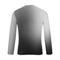 thumbnail image 4 of Dagugfen Tops for Men Crew Neck Long Sleeve Fitted Comfy Gradient Color Fashion Casual Tops Size S-XXXXL, 4 of 5