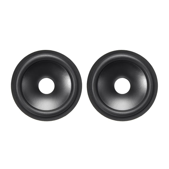 Uxcell 2.5" Paper Speaker Cone Subwoofer Cones Drum Paper 0.5" Voice Coil Diameter with Rubber Surround 2 Pcs
