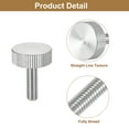 thumbnail image 4 of M6x20mm Knurled Thumb Screws, 5 Pack 304 Stainless Steel Flat Knurled Head Bolts, 4 of 5