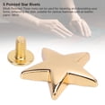 thumbnail image 4 of 10Pcs Metal Rivets, Cute Star Shaped Nailheads Rivets with 7mm PH Screws for Shoes Bags Clothing Decoration, 4 of 7