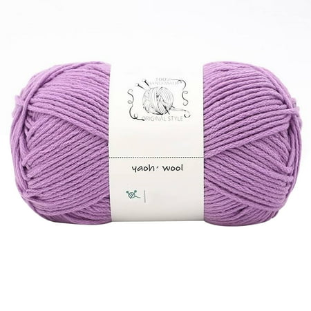 Kiteky Ball of Yarn  Hand Knitted No. 2 Yarn Aster Clearance! 1Pc=100G Hand Woven Cotton Yarn Soft Crochet Yarn for Hand Knitting Warm Sweater Sofa Cushion Scarf Diy (Color : 1Pc 01)  Woolen Needle