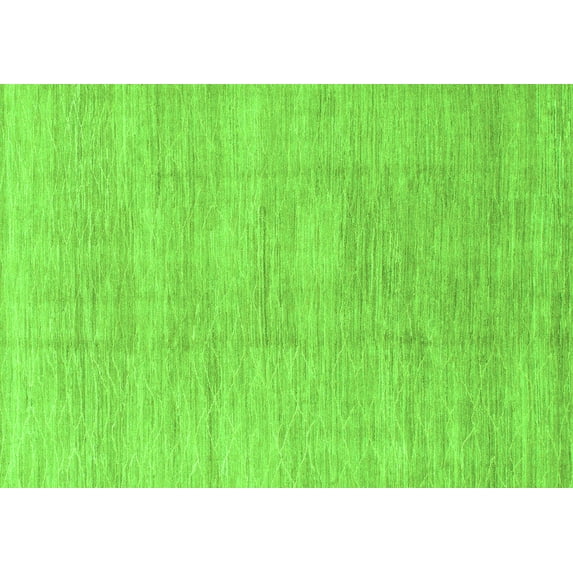 Ahgly Company Indoor Rectangle Abstract Green Modern Area Rugs, 6' x 9'