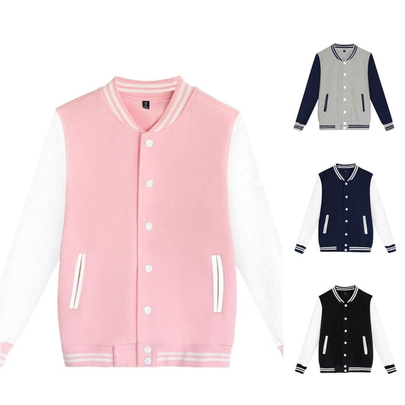 Glisme Boys Fall Coats Children'S Long Sleeve Button Thin Solid Color Matching Jacket Cardigan Top Toddler Tops 100 Red