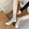 thumbnail image 3 of Tumao Women's Polka Dot & Striped Crew Ankle Socks Soft Thin Lightweight Breathable Casual & Athletic 4 Pack, 3 of 8