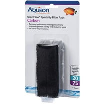 Aqueon Carbon for QuietFlow LED Pro Power Filter 20/75 [Aquarium Filter Pads, Aquarium Supplies] 24 count (6 x 4 ct)