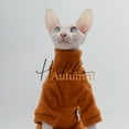 thumbnail image 4 of Hairless Cat Clothes Soft Warm Cat Hoodie for Sphynx Cats,Devon Rex, Cornish,Peterbald, 4 of 5