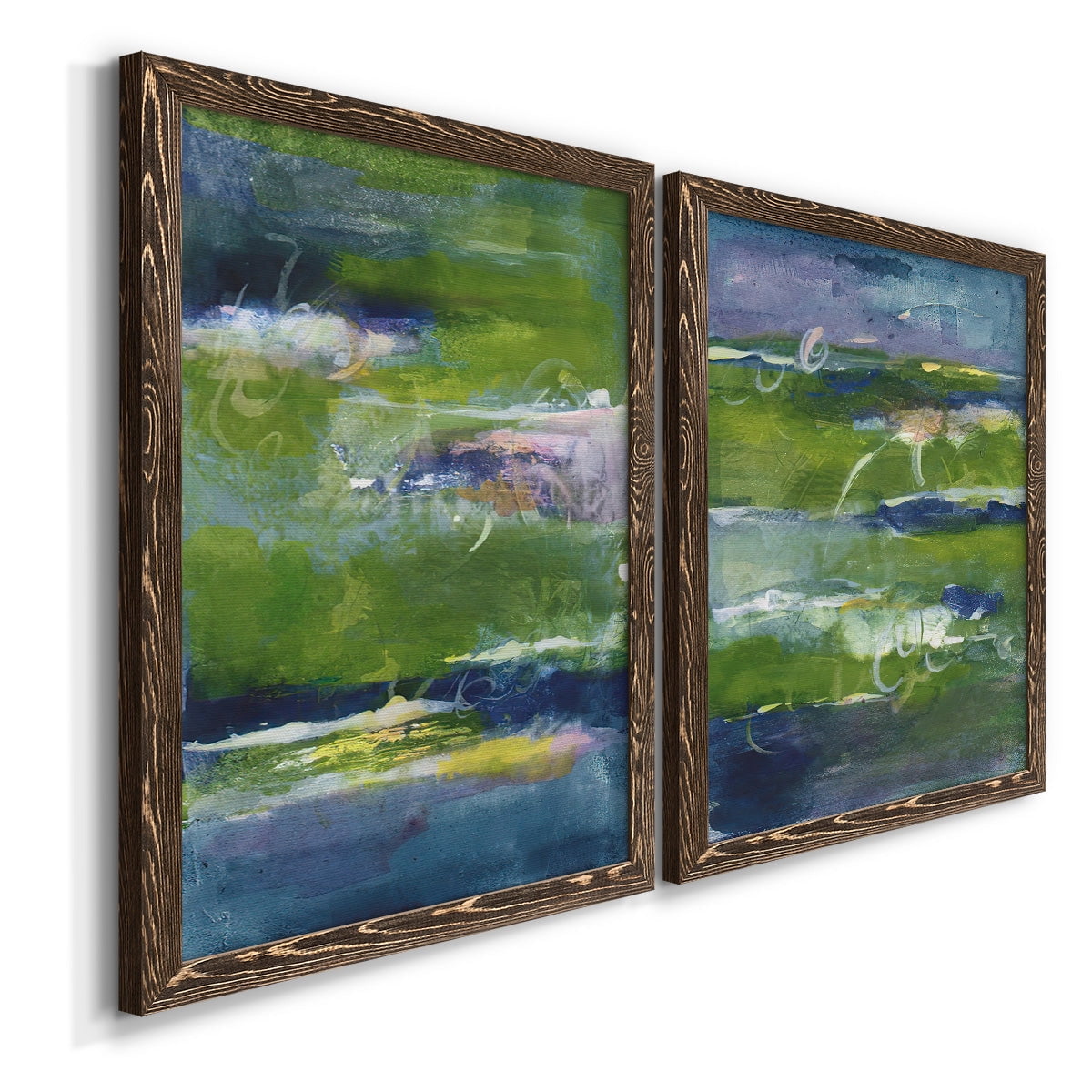 Bales of Color I - Premium Framed Canvas 2 Piece Set - Ready to Hang