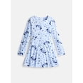 thumbnail image 7 of Lilo & Stitch Girls Allover Print Dress with Long Sleeves, Sizes 4-12, 7 of 7