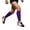 A1#-Purple, variant on Adult Compression Soccer Sock Sleeves, Sweat-Absorbing Shin Guard Calf Socks
