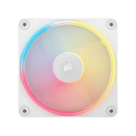 CORSAIR - iCUE LINK LX120-R RGB 120mm PWM Reverse Blade Computer Case Fan Starter Kit (3-pack) - White