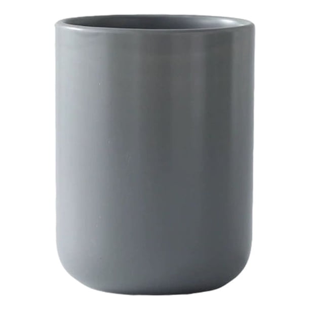 Inteprter Contenedor de cubiertos de cerámica, herramientas de cocina organizadas y al alcance, soporte para utensilios multifuncional Organizadores de utensilios de cocina gris medio