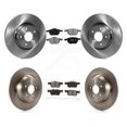 thumbnail image 1 of Transit Auto Front Rear Disc Brake Rotors and Semi-Metallic Pads Kit for Car Ford Escape K8S-101375, 1 of 11