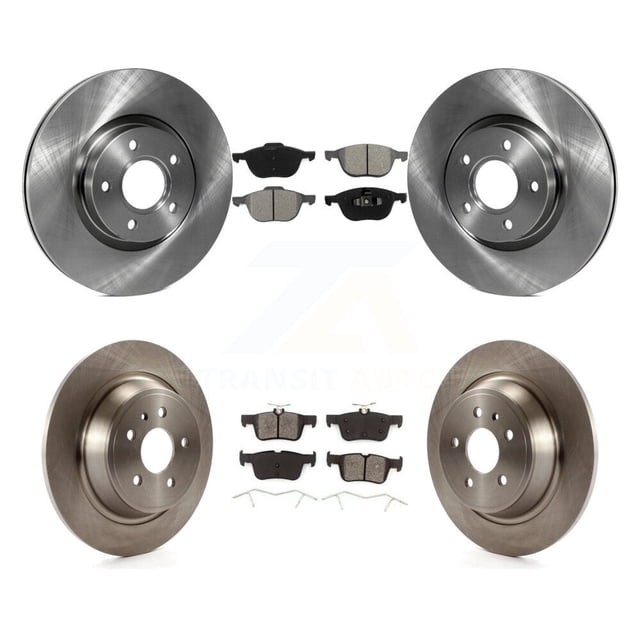 Transit Auto Front Rear Disc Brake Rotors and Semi-Metallic Pads Kit for Car Ford Escape K8S-101375