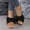 Black, variant on Arch Support Sandals Footbed Open Toe wedge sandals for Women Slip-On wedge sandals Arch Support Stability High Arch Chunky High Heel