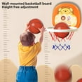 thumbnail image 4 of Indoor Hanging Basketball Hoop, Mini Basketball Set, Wall Mount Hoop, Toss Game, Sports Activity Toy for 1-3 Years, 4 of 7
