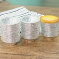 thumbnail image 4 of 4.5'' Inch Round Tin Foil Pans Disposable Aluminum, Oven Safe Foil Tins Easily Stack & Store, Freeze & Reheat, Freezer & Oven Safe (100 Pack), 4 of 8