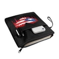 thumbnail image 2 of HELLHERO 1pcs Gift Bag Book Covers with Pocket Lightweight Polyester Book Organzoer Holder for Hardcover Notebook Bible11.4 Inch X 8.66 Inch, Puerto Rico Flag Heart, 2 of 8