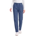 thumbnail image 4 of Fantaslook Pull On Jeans for Women Straight Leg Casual Pants Elastic Waist Denim Pants with Pockets, 4 of 9
