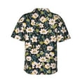 thumbnail image 3 of Picia Flowers Gentle Cotton Regular Fit Short Sleeve Casual Hawaiian Shirt for Men-3X-Large, 3 of 9
