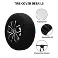 thumbnail image 3 of Kdxio Spare Tire Cover for RV Trailer, Waterproof Wheel Cover,Camper Spare Tire Cover Fit for Rv SUV Truck Travel Trailer 16 inch-Mardi Gras Carnival3, 3 of 8