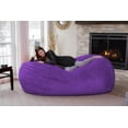 thumbnail image 3 of Chill Sack Bean Bag Chair, Memory Foam Lounger with Ultra Fur Cover, Kids, Adults, 7 ft, Ultra Fur Purple, 3 of 6