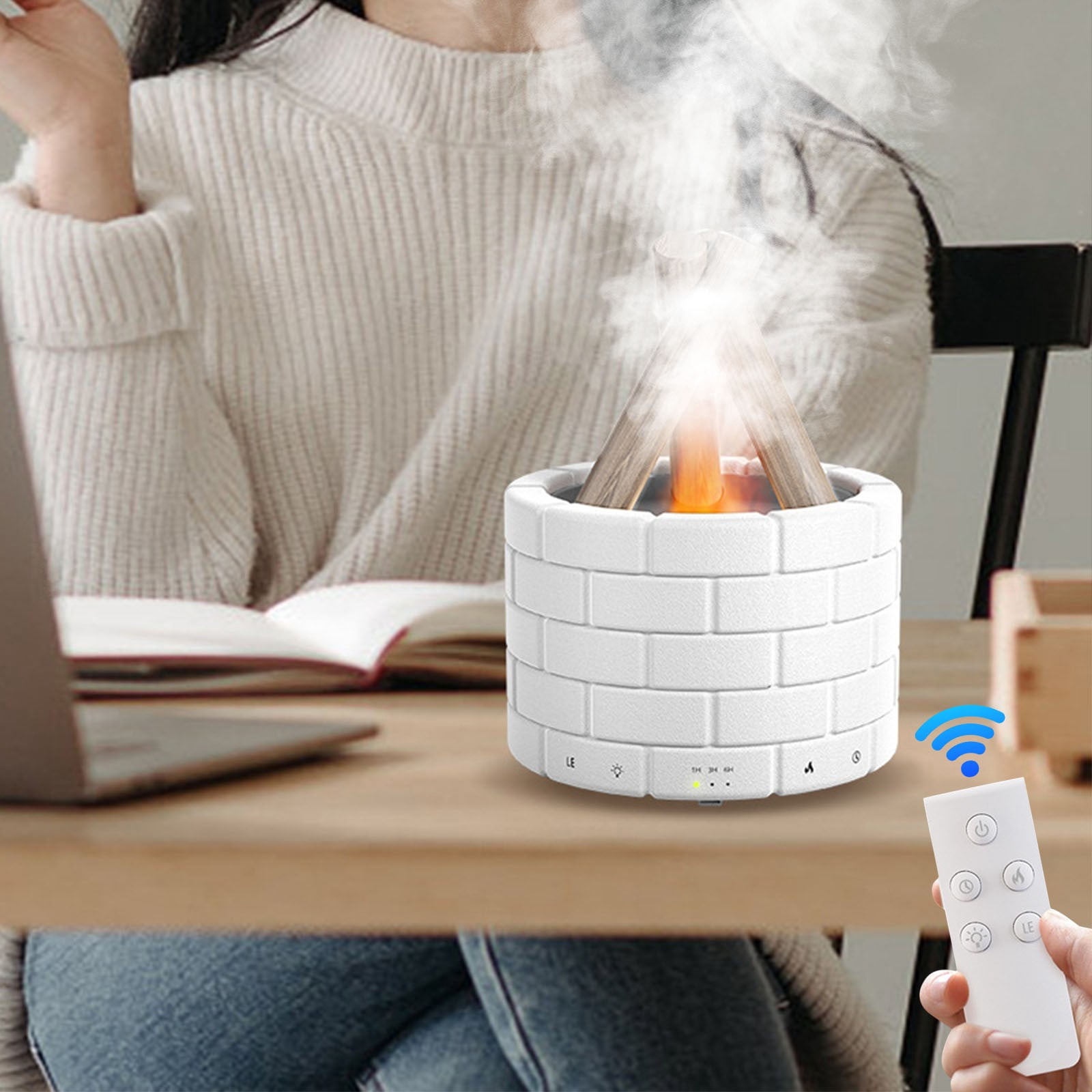 BOBOMOTI Humidifiers for Home Baby Top Fill Cool Mist Humidifier Ultra Quiet Humidistat Essential Oil Diffuser Clearance
