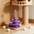 thumbnail image 5 of Forestwhale 9.7" 3-Tier Cat Track Tower Toy Interactive Roller Toy with Balls & Spring Teaser for Boredom Relief, 5 of 6