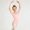 T-372 Pink, variant on Girls' Solid Color Short Sleeved Round Neck Dance Practice Uniform Medium And Large Children's Jumpsuit