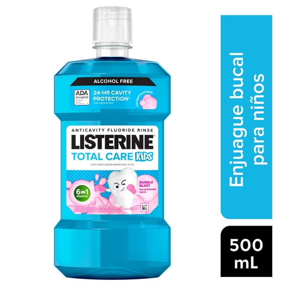 Enjuague bucal Listerine Total Care Kids Bubble Blast Zero Alcohol 500ml