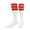 Red, variant on Retro 3 Stripe Tube Socks (Red, Large)