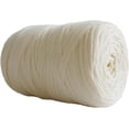 thumbnail image 1 of Zhuge Hilos de colores sólidos de 250 g (8,1 oz) para hacer tú mismo bolsos, alfombras, cojines, tela de algodón, hilo para tejer a ganchillo, color beige albaricoque, 1 of 5
