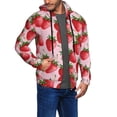 thumbnail image 3 of Zip Up Hoodies for Men - Strawberry funny Long Sleeve Comfrt Men'S Fashion Hoodies & Sweatshirts, Jackets for Men Hoodies Pullover Clothing Clothes with Pouch, 3 of 5
