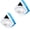2 Pcs, variant on Dual Sided Magnetic Window Cleaner, P3‑8mm Double Sided Triangle Shape Glass Wiper Washing Brush Tool Glass Cleaner Window Cleaning Squeegee Kit for Outdoor (1 Pc)