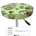 thumbnail image 4 of Gukieu Cute Panda Bear In Greenery Forest Print Round Chair Cover, Dust-proof and Non-slip Bar Chair Protective Cover, Suitable for Bars, Restaurants, Offices-12 inch, 4 of 7