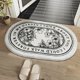 thumbnail image 4 of Soft Bath Mat Non Slip INS Style Doormat Water Absorbent Carpets Entrance Mats Balcony Porch Area Rugs Home Decor Mat Rugs My Lux Decor Round, 4 of 18