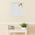 thumbnail image 3 of PinPix 22x22 Custom Cork Bulletin Board Grey White Poster Board Has a Fabric Style Canvas Finish, Framed in Grey White, by ArtToFrames (PinPix-1872), 3 of 5
