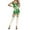 White, variant on Saint Patricks Day Fashion Women St. Patrick's Day Long Sleeve Printing Bodysuits Jumpsuits Pants for Girls