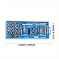 thumbnail image 4 of HLONK 40pcs Standard Bearing Steel Taps and Dies Essential Threading Tool for Cutting External Internal Threads with Complete Accessories and Storage Case, 4 of 7