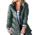 thumbnail image 4 of Vedolay Coat for Women Winter 2023 Long Hooded Trench Coats Lined Windbreaker Travel Jacket Green,2XL, 4 of 5