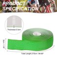 thumbnail image 2 of Uxcell PU EVA Bike Handlebar Tape 1 Pair Bicycle Bar Tape One Size with End Plugs Adhesive Backs Green, 2 of 6